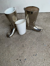 Load image into Gallery viewer, Delightful Pair of Vintage Silver Plated Grenadier Boots - Freya's Trading Post