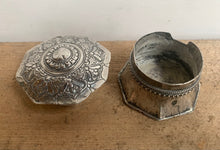 Load image into Gallery viewer, Beautiful Ornate Octagonal Silver Pot - Freya's Trading Post