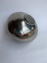 Load image into Gallery viewer, Stylish Silver Plated Hammered Effect Vase
