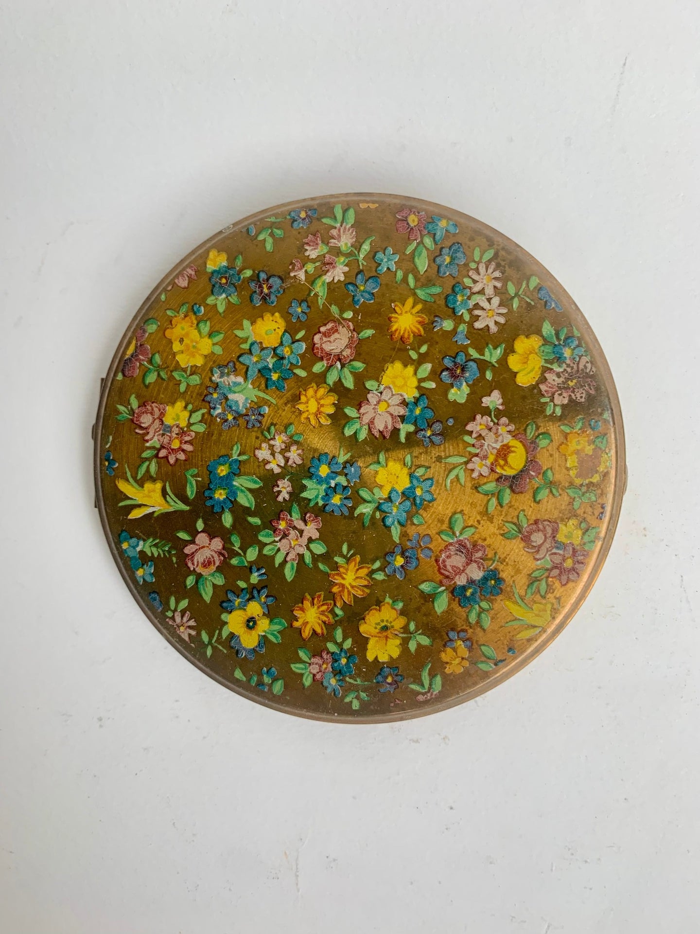 Attractive Vintage Floral Design PROV PAT Compact Mirror