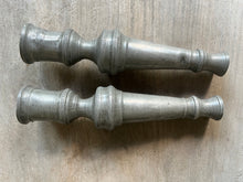 Load image into Gallery viewer, Charming Pair of Vintage Pewter Candlesticks
