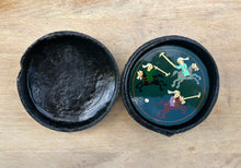 Load image into Gallery viewer, Vintage Kashmir Decorative Polo Scene Trinket Box with 6 Coasters - Freya&#39;s Trading Post
