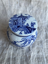 Load image into Gallery viewer, Vintage Japanese  Blue and White Transferware Ginger Jar - Freya's Trading Post
