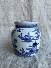 Load image into Gallery viewer, Vintage Japanese  Blue and White Transferware Ginger Jar - Freya's Trading Post

