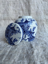 Load image into Gallery viewer, Vintage Japanese  Blue and White Transferware Ginger Jar - Freya's Trading Post

