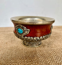Load image into Gallery viewer, Tibetan Style Silver Metal Tea Bowl - Freya's Trading Post
