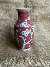 Load image into Gallery viewer, Vintage Chinese Porcelain Small Vase with Cherry Blossom Design - Freya's Trading Post

