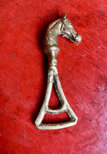 Load image into Gallery viewer, Vintage Brass Horse Head Bottle Opener - Freya&#39;s Trading Post
