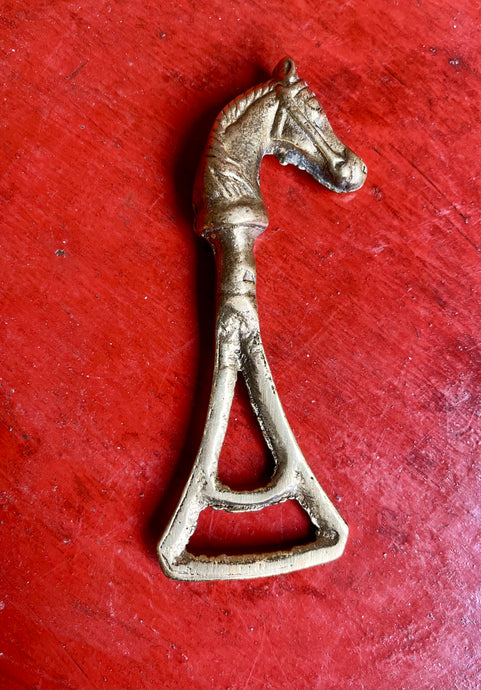 Vintage Brass Horse Head Bottle Opener - Freya's Trading Post