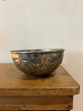 Load image into Gallery viewer, Vintage Ornate Metal Bowl
