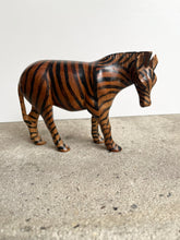 Load image into Gallery viewer, Vintage Hand-Carved Wooden Striped Zebra
