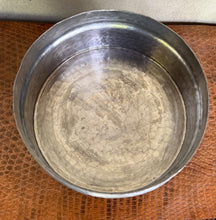 Load image into Gallery viewer, Vintage Hammered Pewter Lidded Pot with Brass Bird Finial - Freya&#39;s Trading Post
