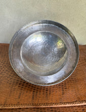 Load image into Gallery viewer, Vintage Hammered Pewter Lidded Pot with Brass Bird Finial - Freya&#39;s Trading Post
