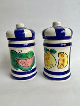 Load image into Gallery viewer, Vintage Pair of Decorative Ceramic Storage Containers
