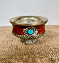 Load image into Gallery viewer, Tibetan Style Silver Metal Tea Bowl - Freya's Trading Post
