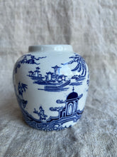Load image into Gallery viewer, Vintage Japanese  Blue and White Transferware Ginger Jar - Freya's Trading Post
