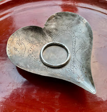 Load image into Gallery viewer, Vintage Metal Shaped Heart Dish - Freya's Trading Post
