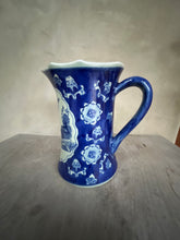 Load image into Gallery viewer, Beautiful Vintage Chinese Da Qing Qianlong Flow Blue Willow Jug - Freya&#39;s Trading Post
