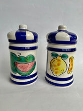 Load image into Gallery viewer, Vintage Pair of Decorative Ceramic Storage Containers
