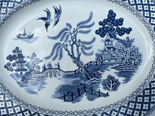 Load image into Gallery viewer, Vintage Blue Willow Platter by J &amp; G Meakin Royal Staffordshire - Freya&#39;s Trading Post
