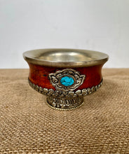 Load image into Gallery viewer, Tibetan Style Silver Metal Tea Bowl - Freya's Trading Post
