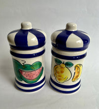 Load image into Gallery viewer, Vintage Pair of Decorative Ceramic Storage Containers
