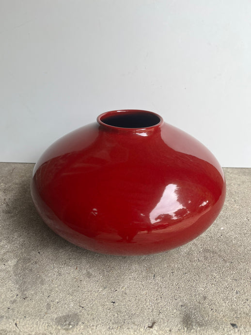 Mid Century Vintage Scheurich Amano Red Vase made in West Germany - Freya's Trading Post