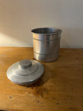 Load image into Gallery viewer, Vintage Set of 7 1950s French Aluminum Storage Canisters - Freya&#39;s Trading Post
