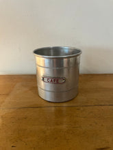 Load image into Gallery viewer, Vintage Set of 7 1950s French Aluminum Storage Canisters - Freya&#39;s Trading Post
