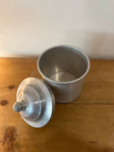 Load image into Gallery viewer, Vintage Set of 7 1950s French Aluminum Storage Canisters - Freya&#39;s Trading Post
