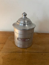 Load image into Gallery viewer, Vintage Set of 7 1950s French Aluminum Storage Canisters - Freya&#39;s Trading Post
