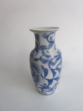 Load image into Gallery viewer, Small Vintage Blue and White Vase
