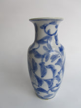 Load image into Gallery viewer, Small Vintage Blue and White Vase
