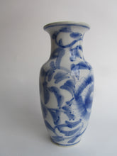 Load image into Gallery viewer, Small Vintage Blue and White Vase
