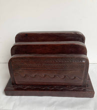 Load image into Gallery viewer, Vintage Ornate Leather Letter Rack
