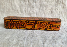 Load image into Gallery viewer, Vintage Wooden Indian Incense/ Pencil Case Box
