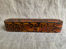 Load image into Gallery viewer, Vintage Wooden Indian Incense/ Pencil Case Box
