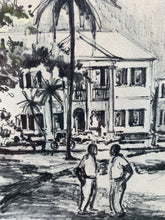 Load image into Gallery viewer, Vintage P. Sigal Puerto Rican Street Artist Print Of Rawson Square Nassau
