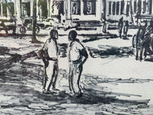 Load image into Gallery viewer, Vintage P. Sigal Puerto Rican Street Artist Print Of Rawson Square Nassau
