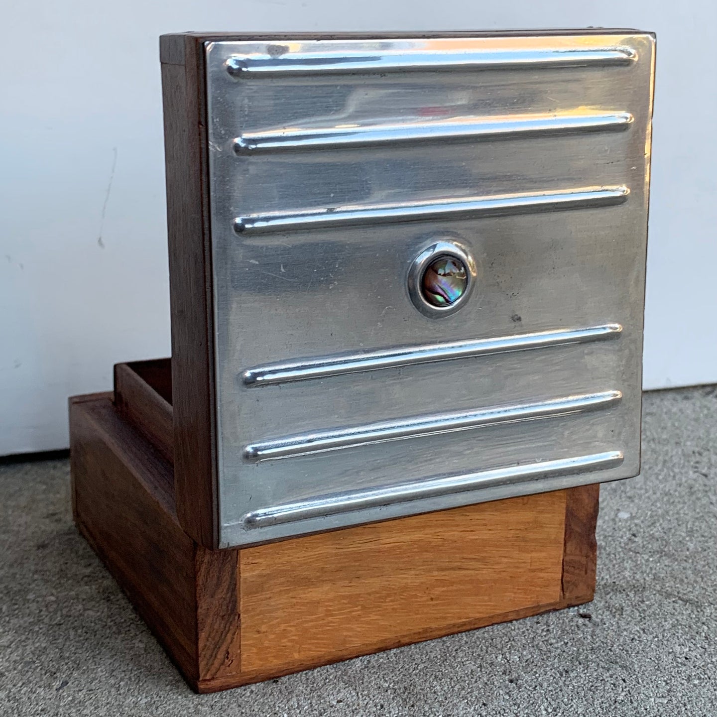 Another Sasha Bowles Designs Find - this time in a larger square shape wooden trinket box