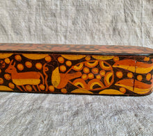 Load image into Gallery viewer, Vintage Wooden Indian Incense/ Pencil Case Box
