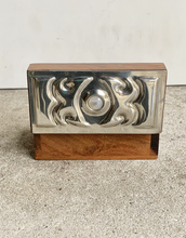 Load image into Gallery viewer, Fabulous Sasha Bowles Designs Wooden Box with Pewter Lid
