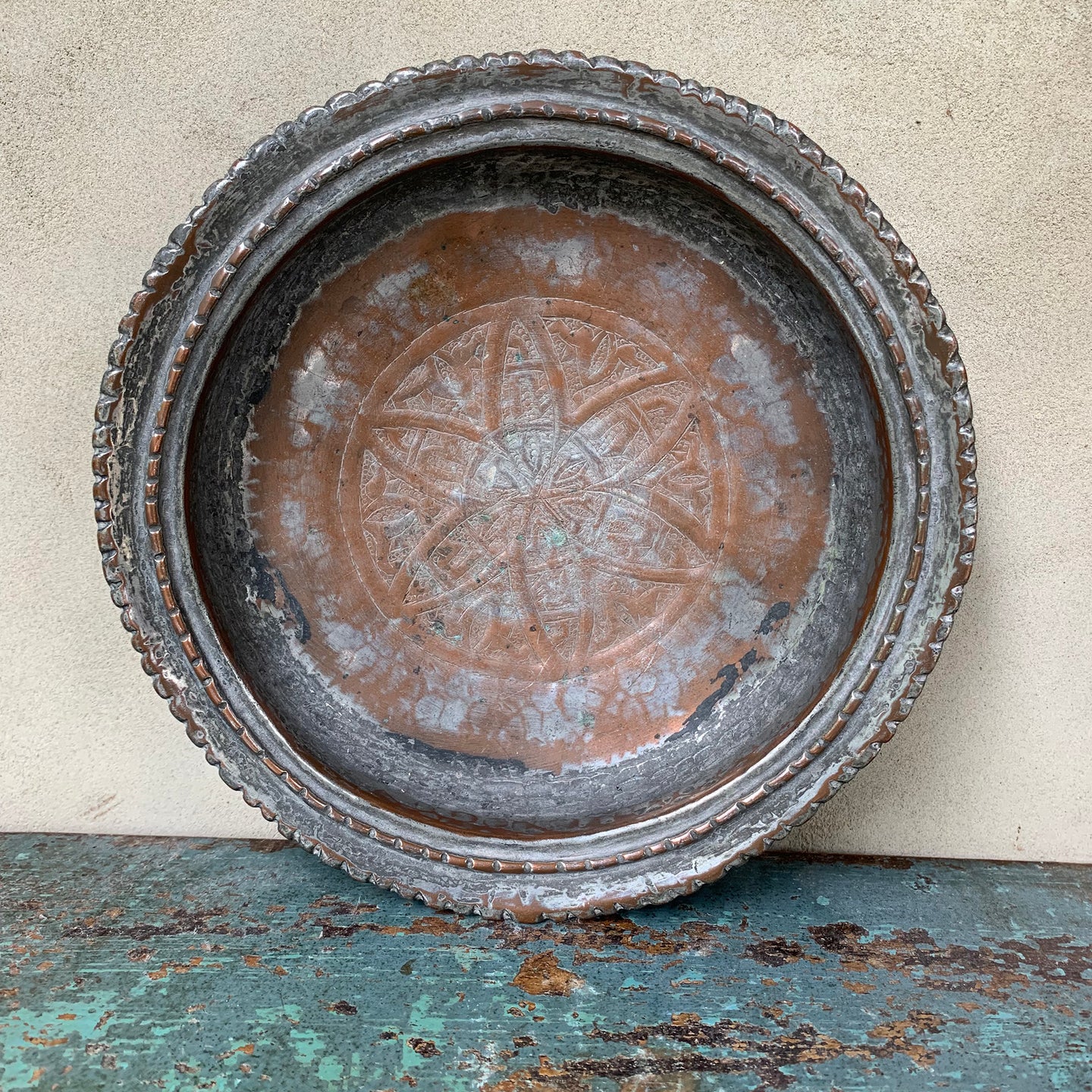 Beautiful Vintage Middle Eastern Copper Bowl