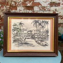 Load image into Gallery viewer, Vintage P. Sigal Puerto Rican Street Artist Print Of Rawson Square Nassau
