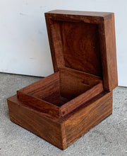 Load image into Gallery viewer, Another Sasha Bowles Designs Find - this time in a larger square shape wooden trinket box
