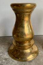 Load image into Gallery viewer, Pair of Vintage Brass, Bronze Patina Candlesticks
