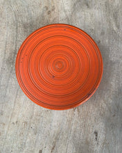 Load image into Gallery viewer, Originally part of a Vintage Nesting Box Set with a matte orange/red rust toned lacquer style finish
