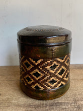 Load image into Gallery viewer, Attractive Vintage Leather Covered Tin Stamped Waverley Cigarettes
