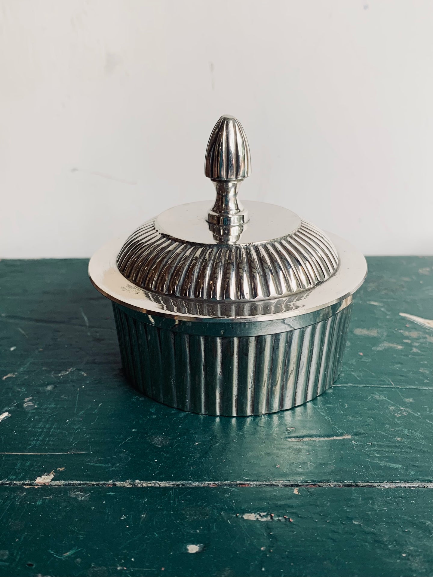 Elegant Small Silver Plated  Lidded Pot