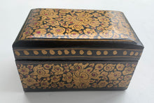 Load image into Gallery viewer, Vintage Kashmir Hand Painted Papier Mache Playing Cards Box
